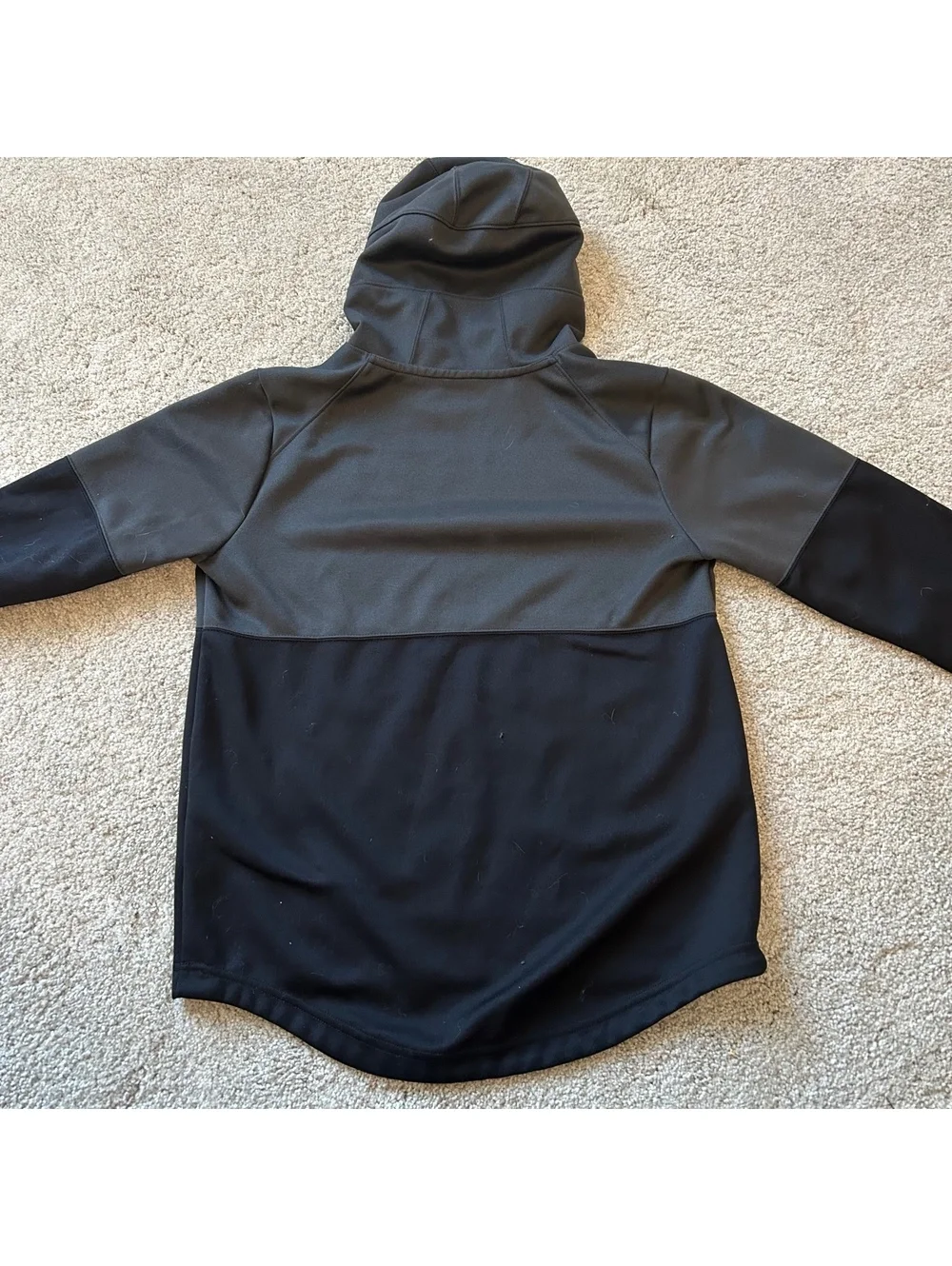 Nike Dri-FIT Black and Gray Pullover Hoodie Youth size XL